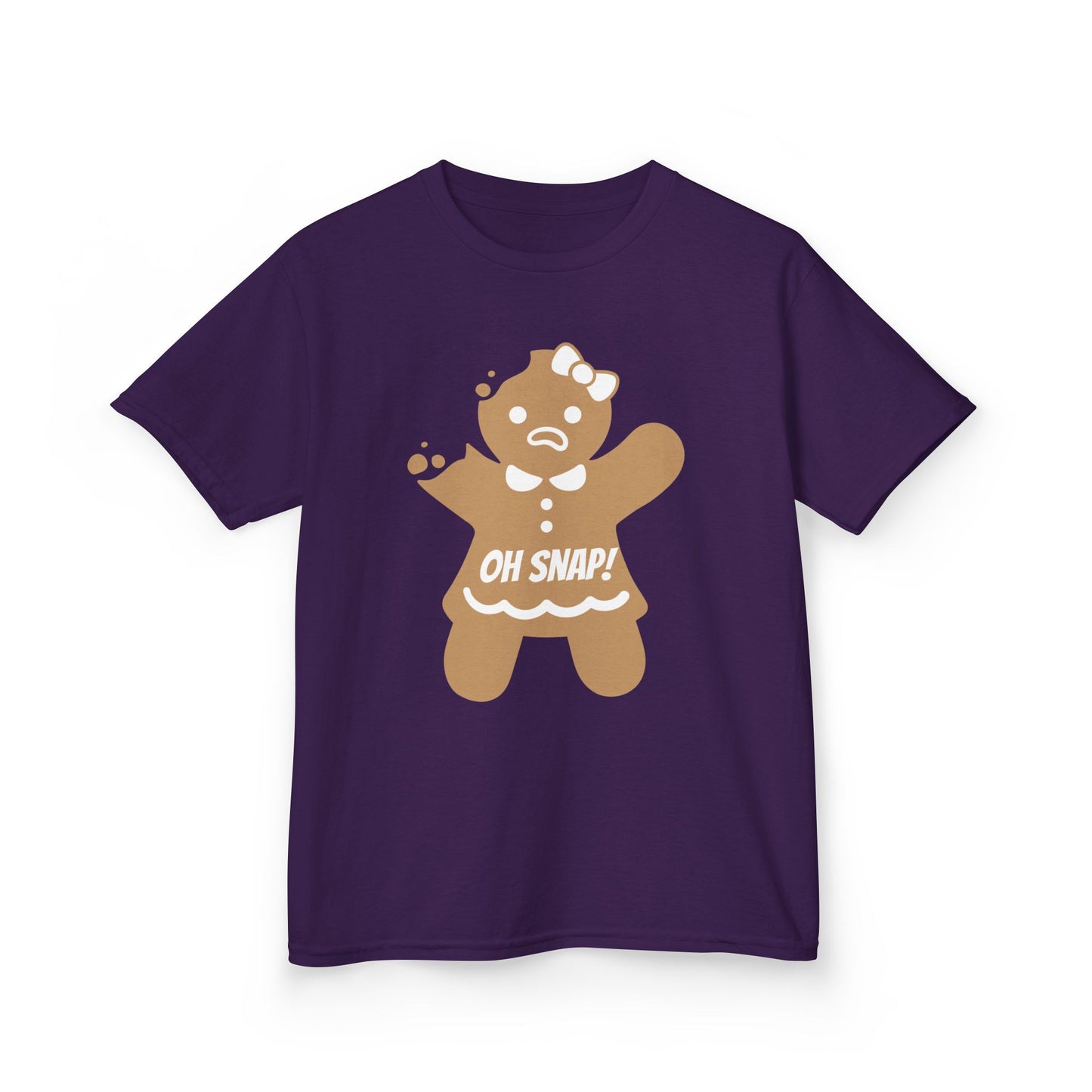 Oh Snap! Broken Gingerbread Girl, Kids Tee - Funny Holiday Shirt for Christmas and Gingerbread lovers