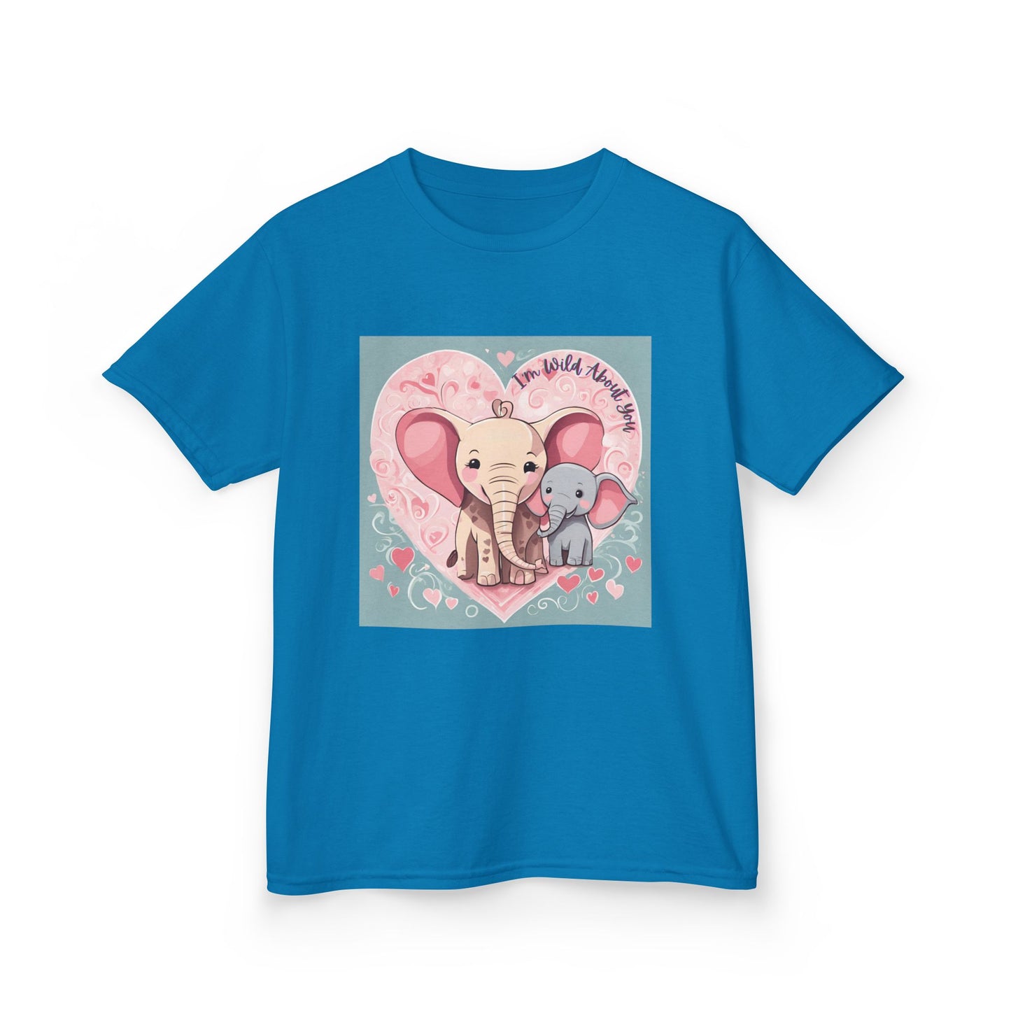 I'm Wild About You - Elephant Duo Valentine's Kids Tee