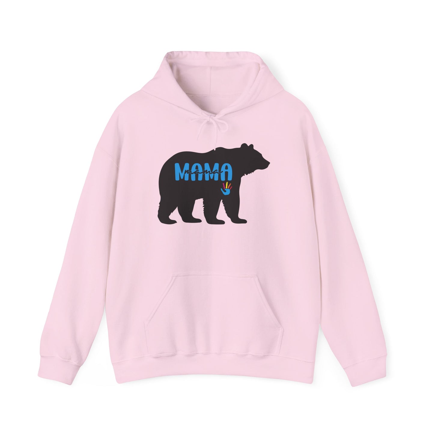 Mama Bear Hooded Sweatshirt | Autism Mama - Proud Support Sweatshirt