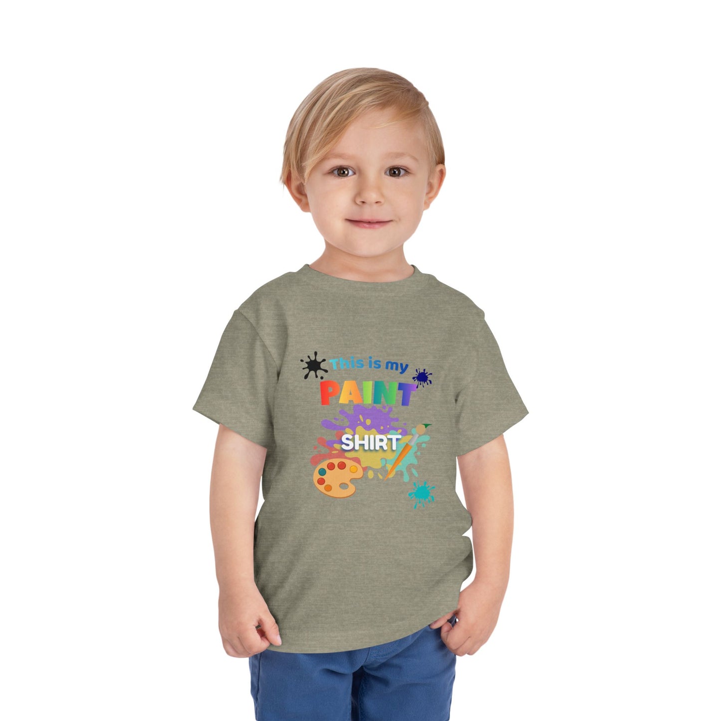 This Is My Paint Shirt Toddler Tee | Kids Painting Art Splash Shirt
