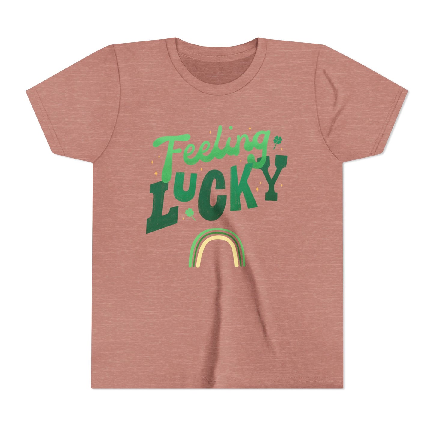 Feeling Lucky rainbow Youth Tee | St. Patrick's Day kids shirt