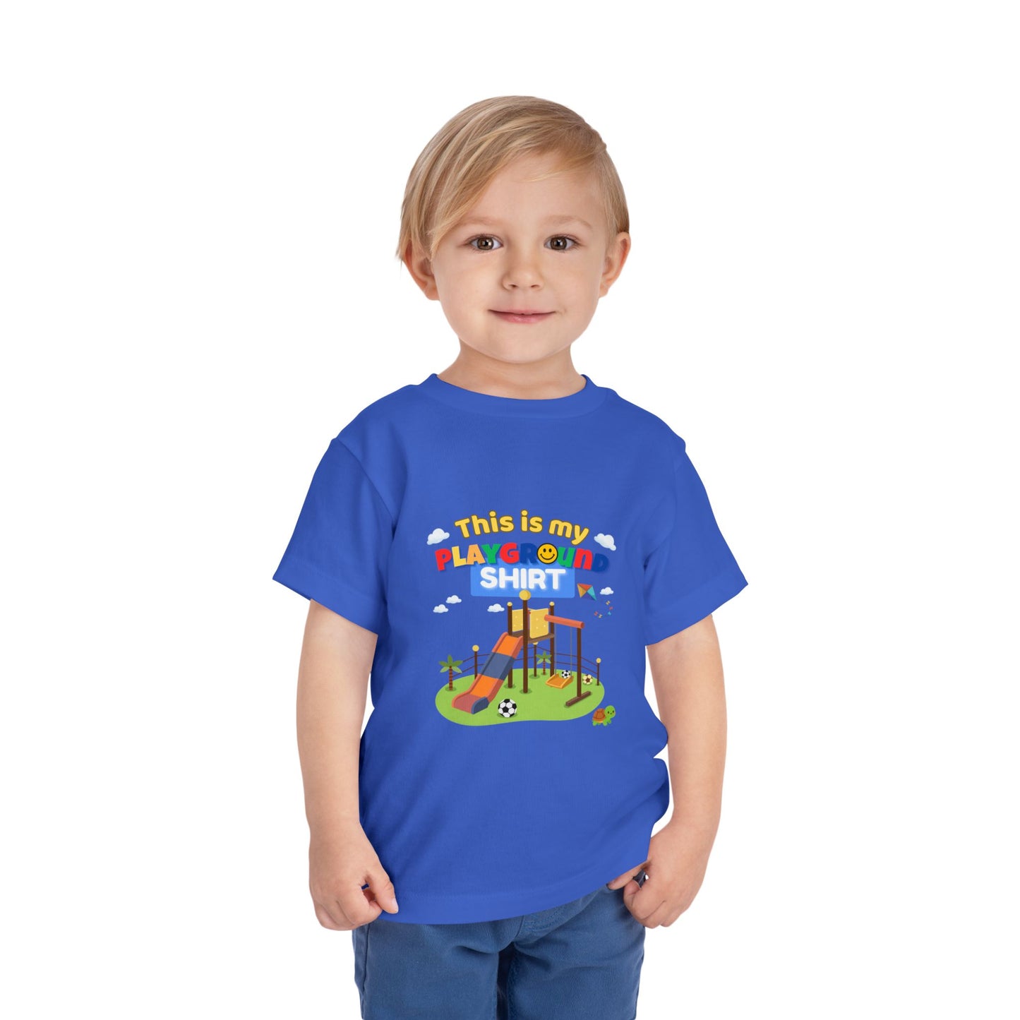 Playground Illustration Toddler Tee | Kids Slide Park Shirt