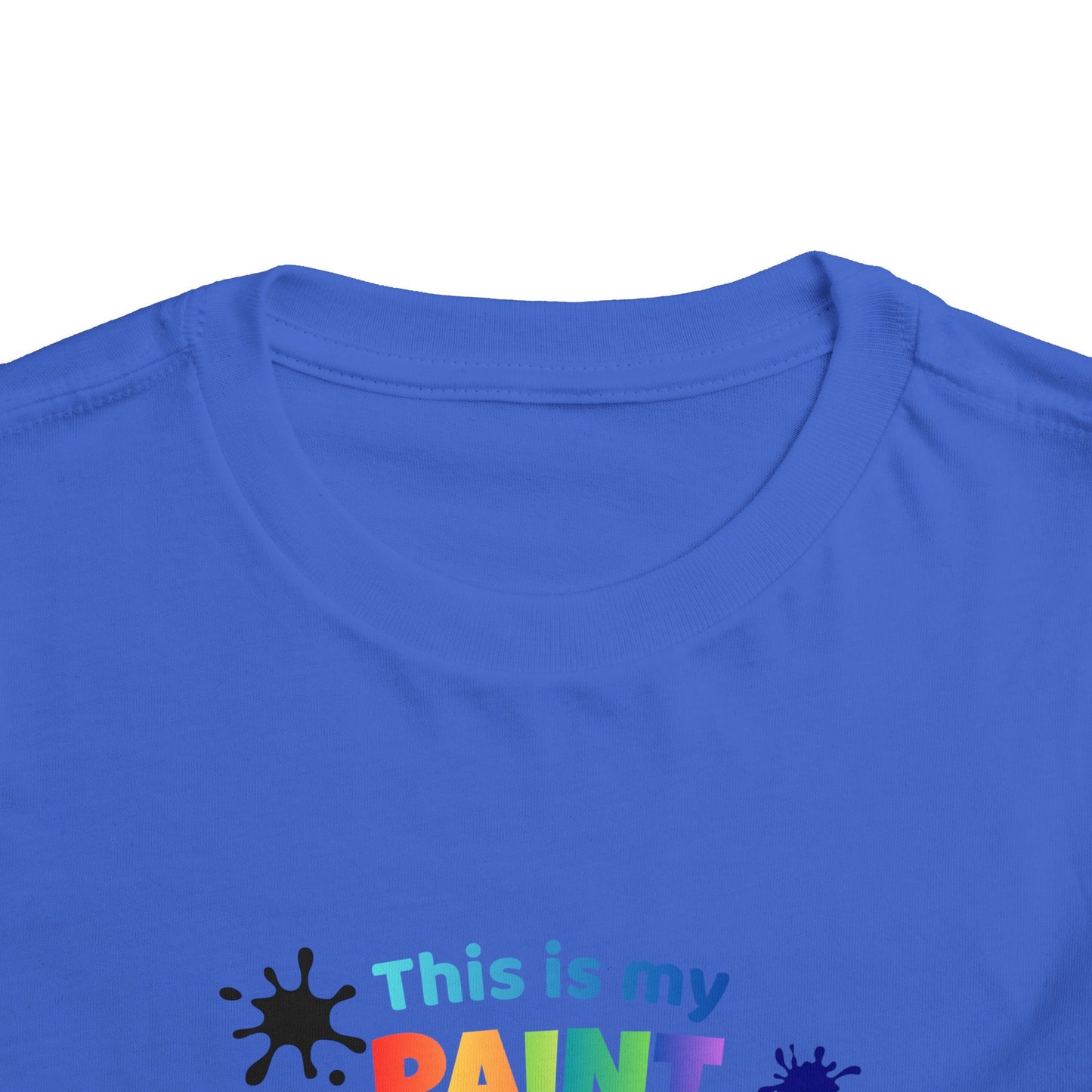 This Is My Paint Shirt Toddler Tee | Colorful Paint Palette Drips, Art Splash Design