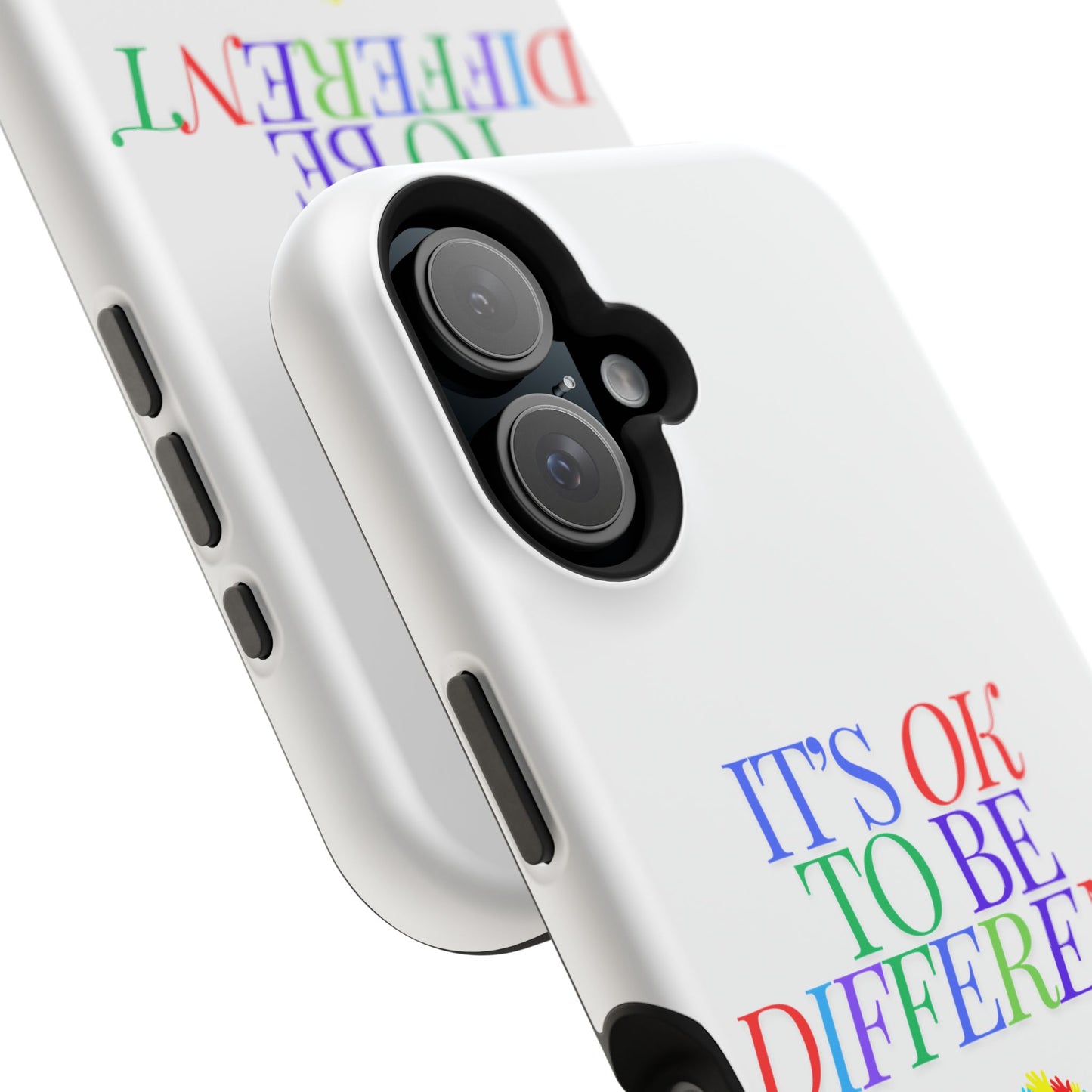 Autism Support Ribbon: It's Okay to Be Different - ASD Awareness Phone Case