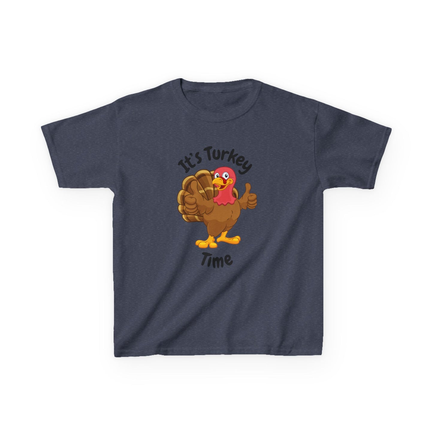 It's Turkey Time Kid Tee - Fun Thanksgiving Shirt for Boys and Girls