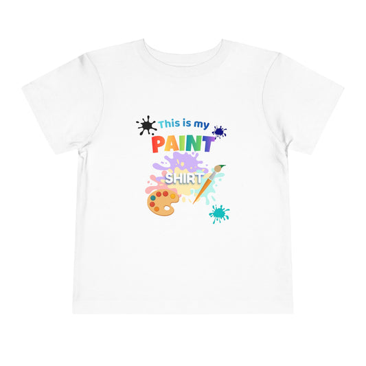 This Is My Paint Shirt Toddler Tee | Kids Painting Art Splash Shirt