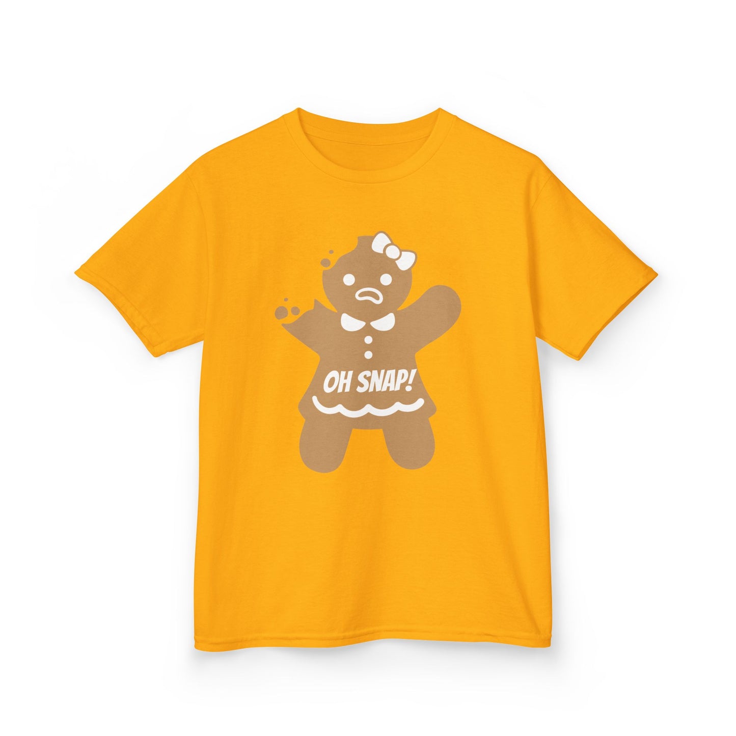 Oh Snap! Broken Gingerbread Girl, Kids Tee - Funny Holiday Shirt for Christmas and Gingerbread lovers