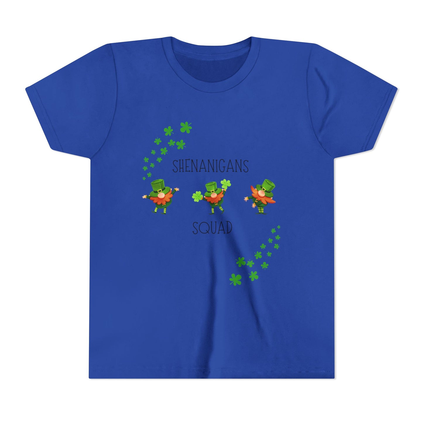 Shenanigans Squad Youth Tee | St. Patrick's Day Leprechaun Shamrock Shirt