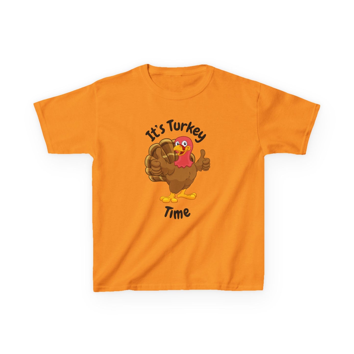 It's Turkey Time Kid Tee - Fun Thanksgiving Shirt for Boys and Girls