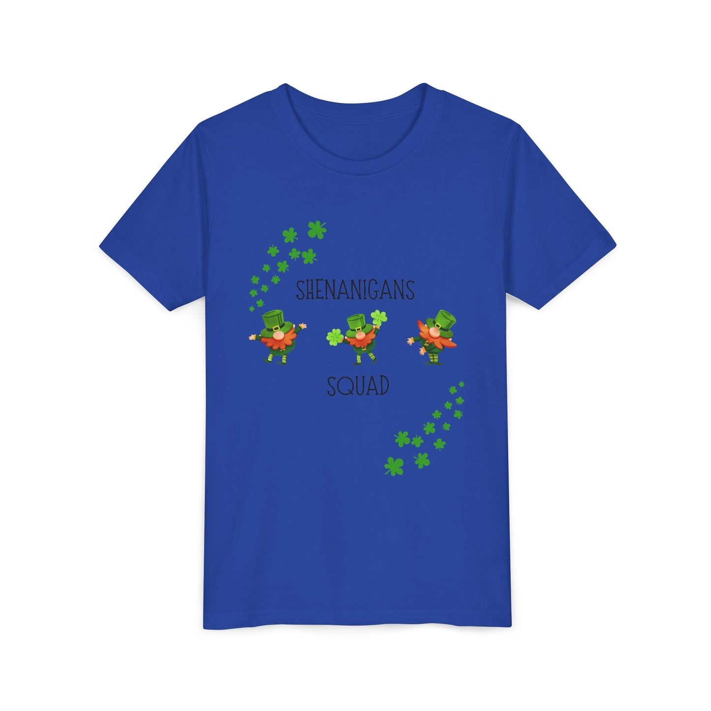Shenanigans Squad Youth Tee | St. Patrick's Day Leprechaun Shamrock Shirt