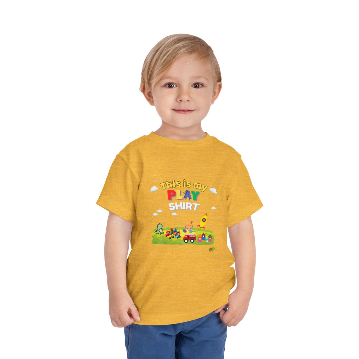 This Is My Play Shirt Toddler Tee | Toy Train, Blocks, Rocket