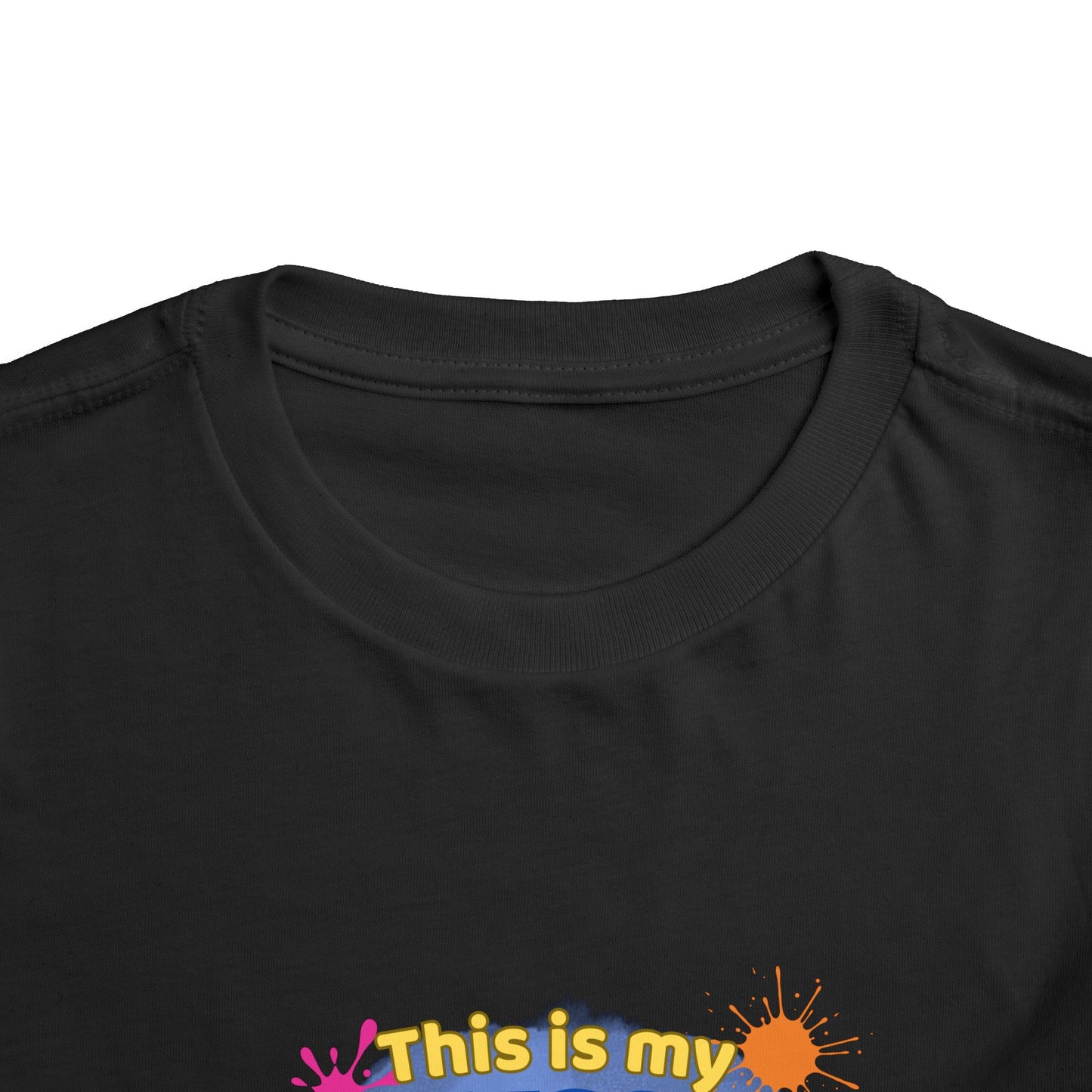 Messy Play Paint Splatter Toddler Tee | "This is my messy play shirt"