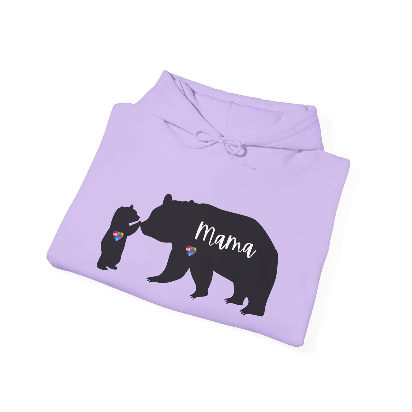 Autism Mama Bear & Baby Bear Hoodie, Unisex Sweatshirt for Moms, Cute Mama Bear Gift