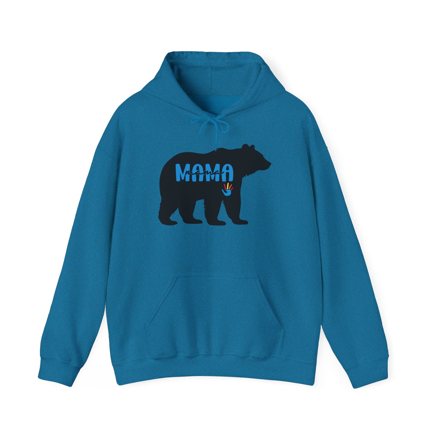 Mama Bear Hooded Sweatshirt | Autism Mama - Proud Support Sweatshirt