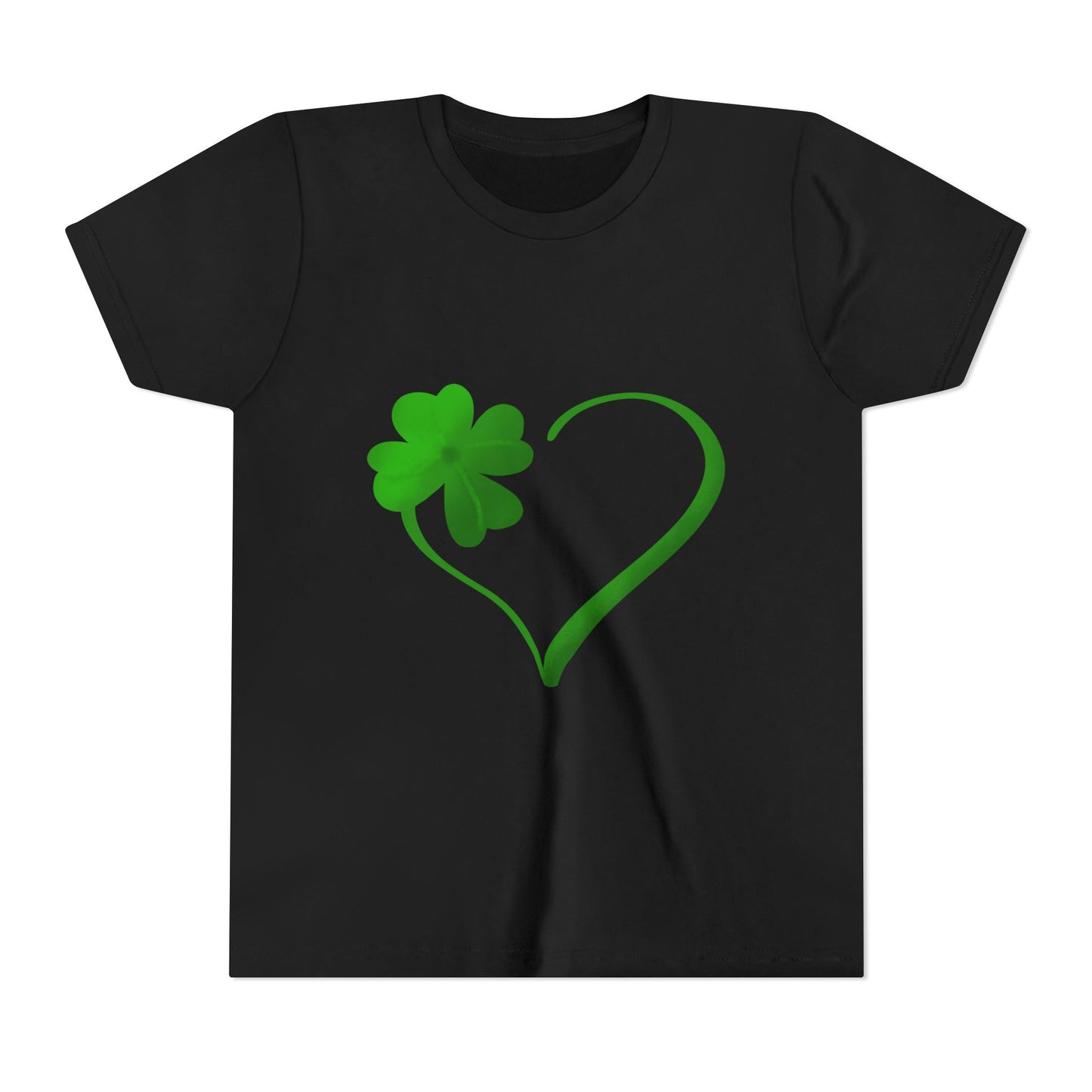 Shamrock Heart Youth Tee | St. Patrick's Day Clover Kids Shirt