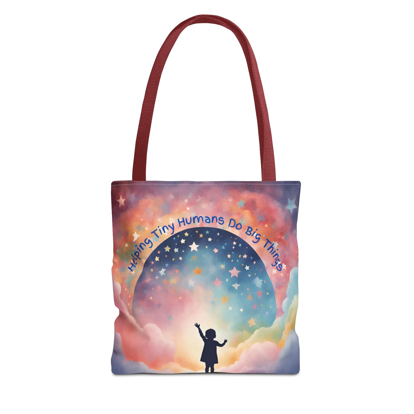 Helping Tiny Humans Do Big Things Tote - Inspiring Kids to Reach for the Stars