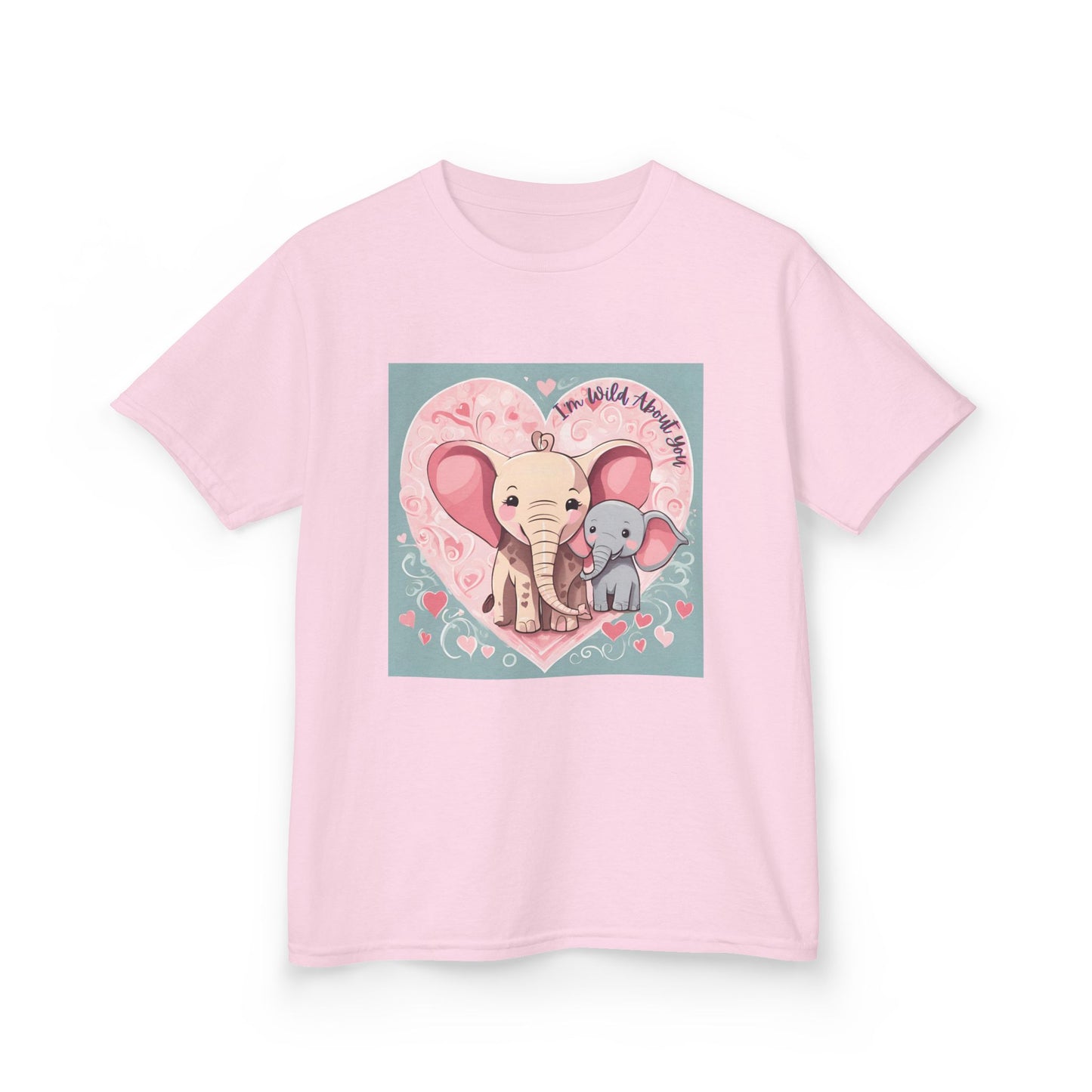 I'm Wild About You - Elephant Duo Valentine's Kids Tee