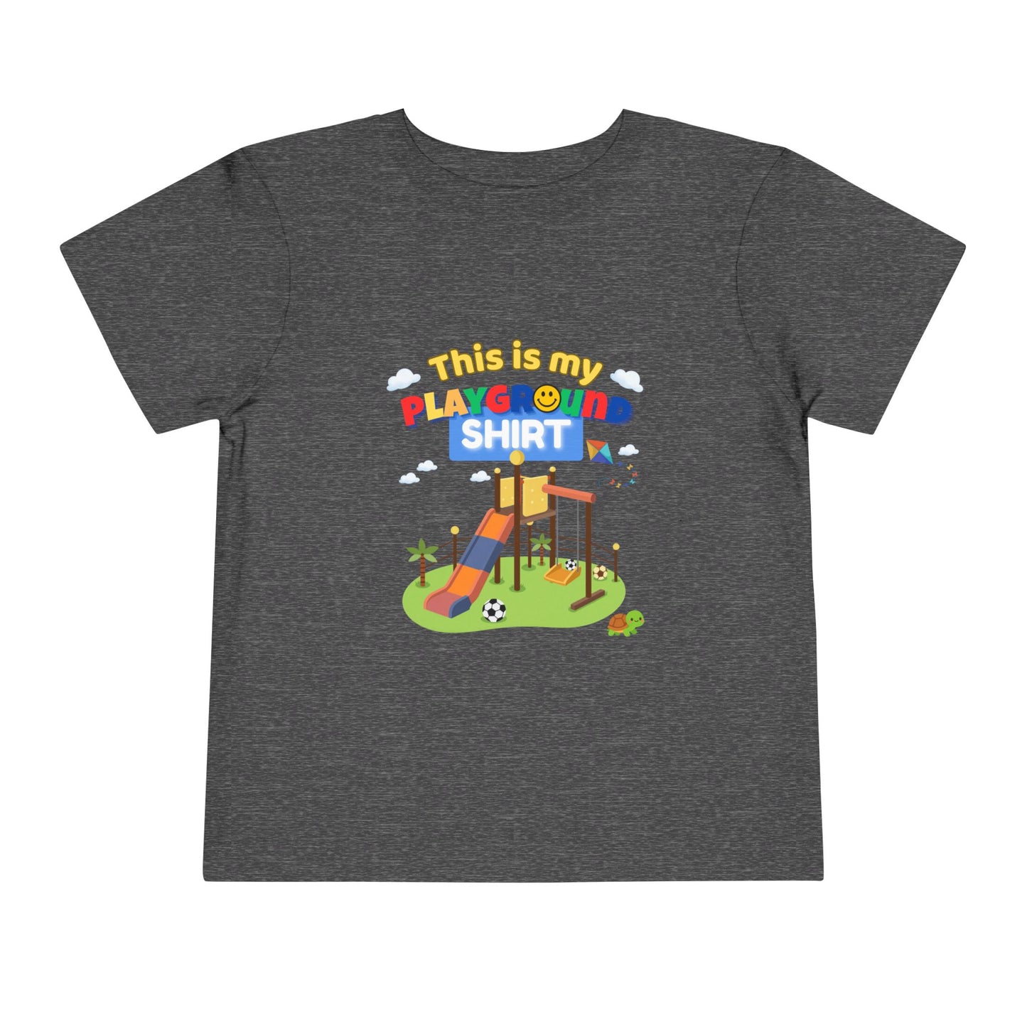 Playground Illustration Toddler Tee | Kids Slide Park Shirt
