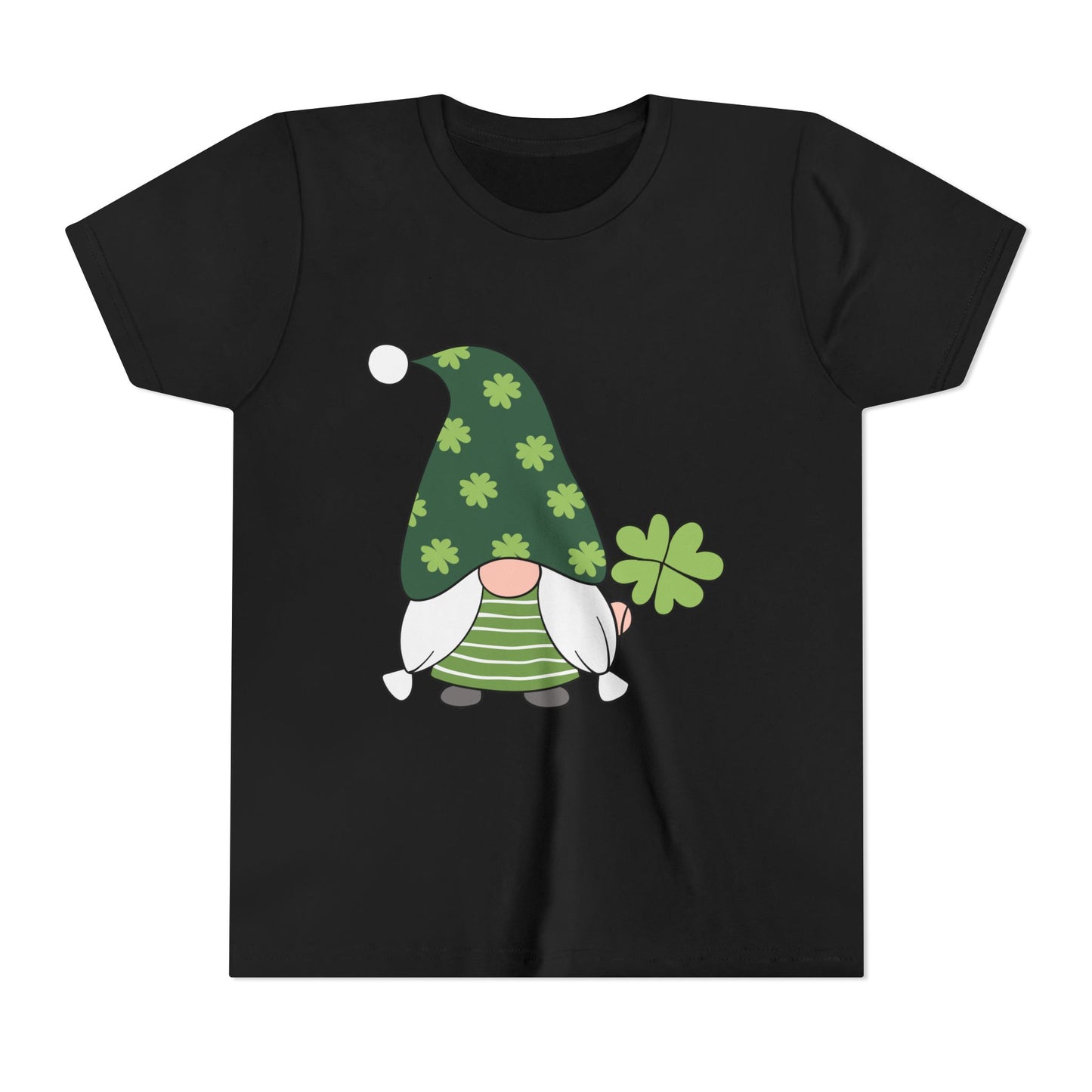 Shamrock Gnome Youth Tee | St. Patrick's Day Clover Kids Shirt