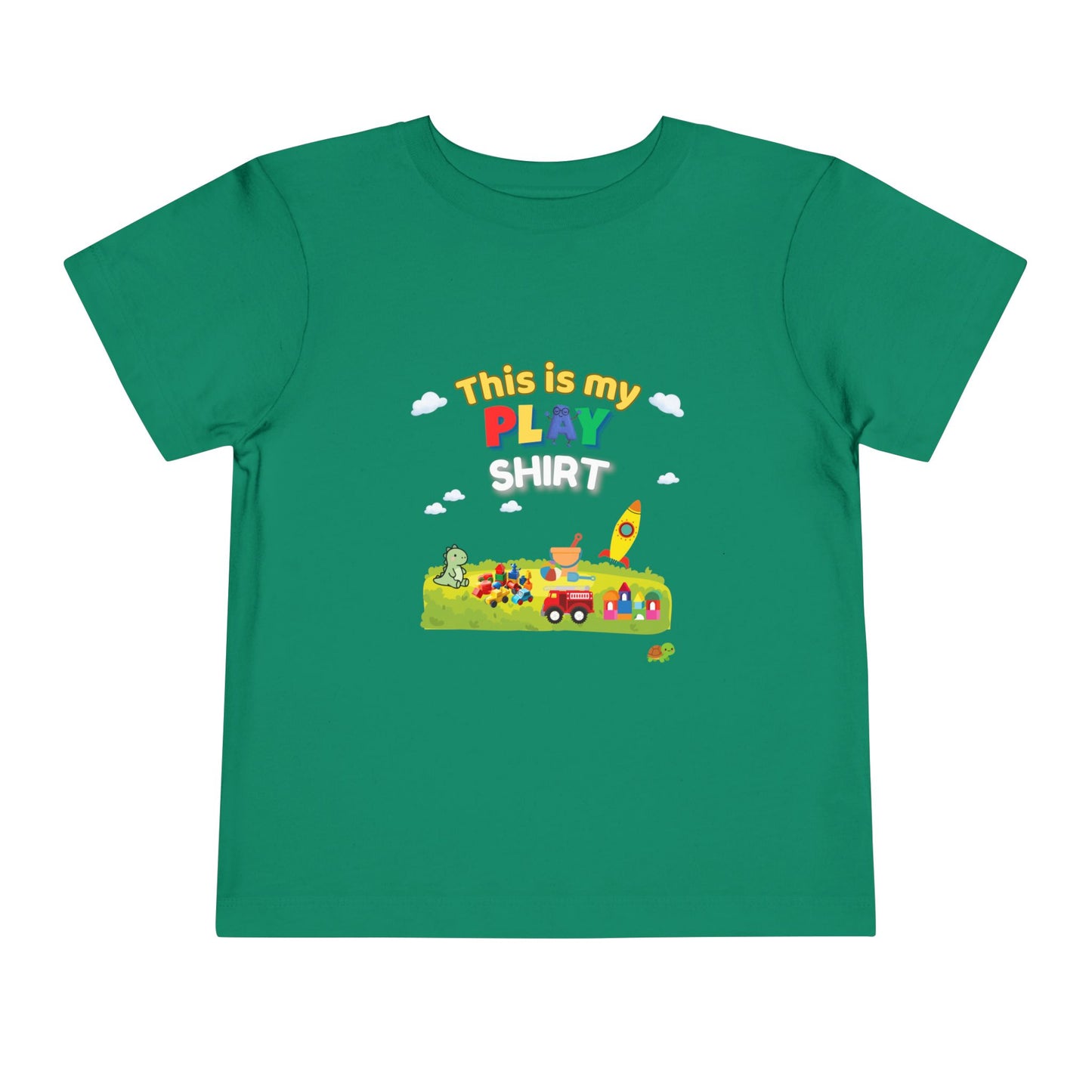This Is My Play Shirt Toddler Tee | Toy Train, Blocks, Rocket
