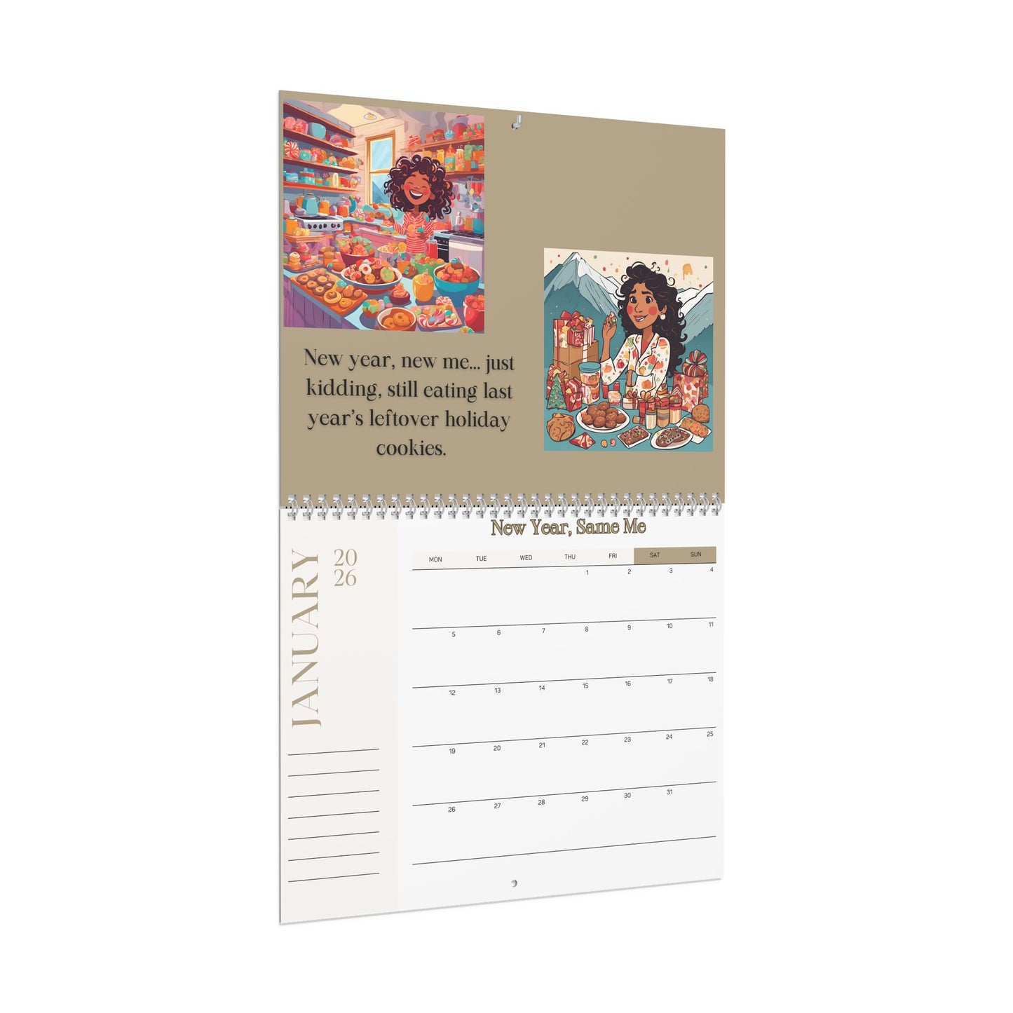 2026 Funny Wall Calendar | Relatable Chaos Planner | Messy Life Mom Humor | Gift for Women | Laughter + Stress Relief Calendar