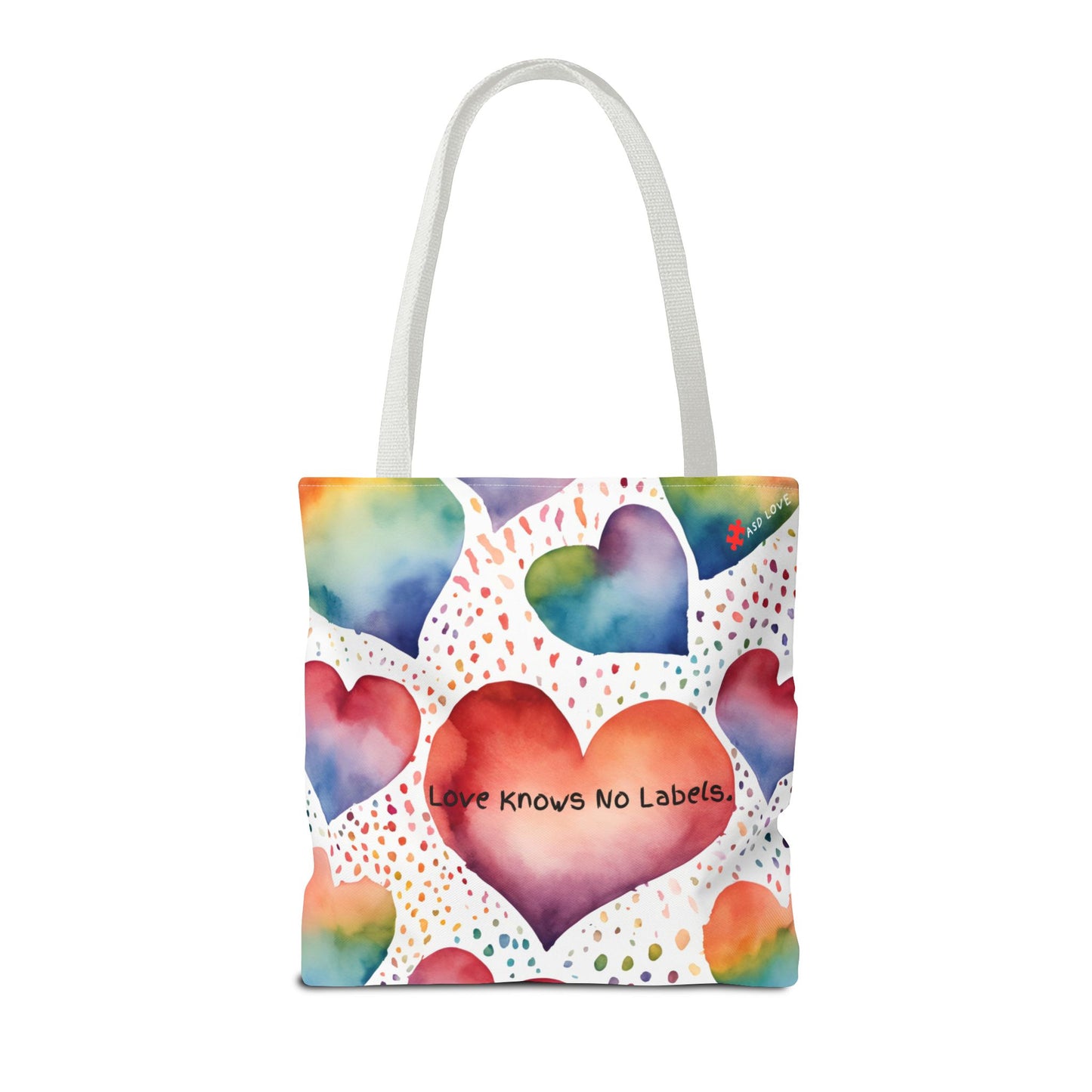 Love Knows No Labels Heart Balloons Tote Bag - Rise Above Division