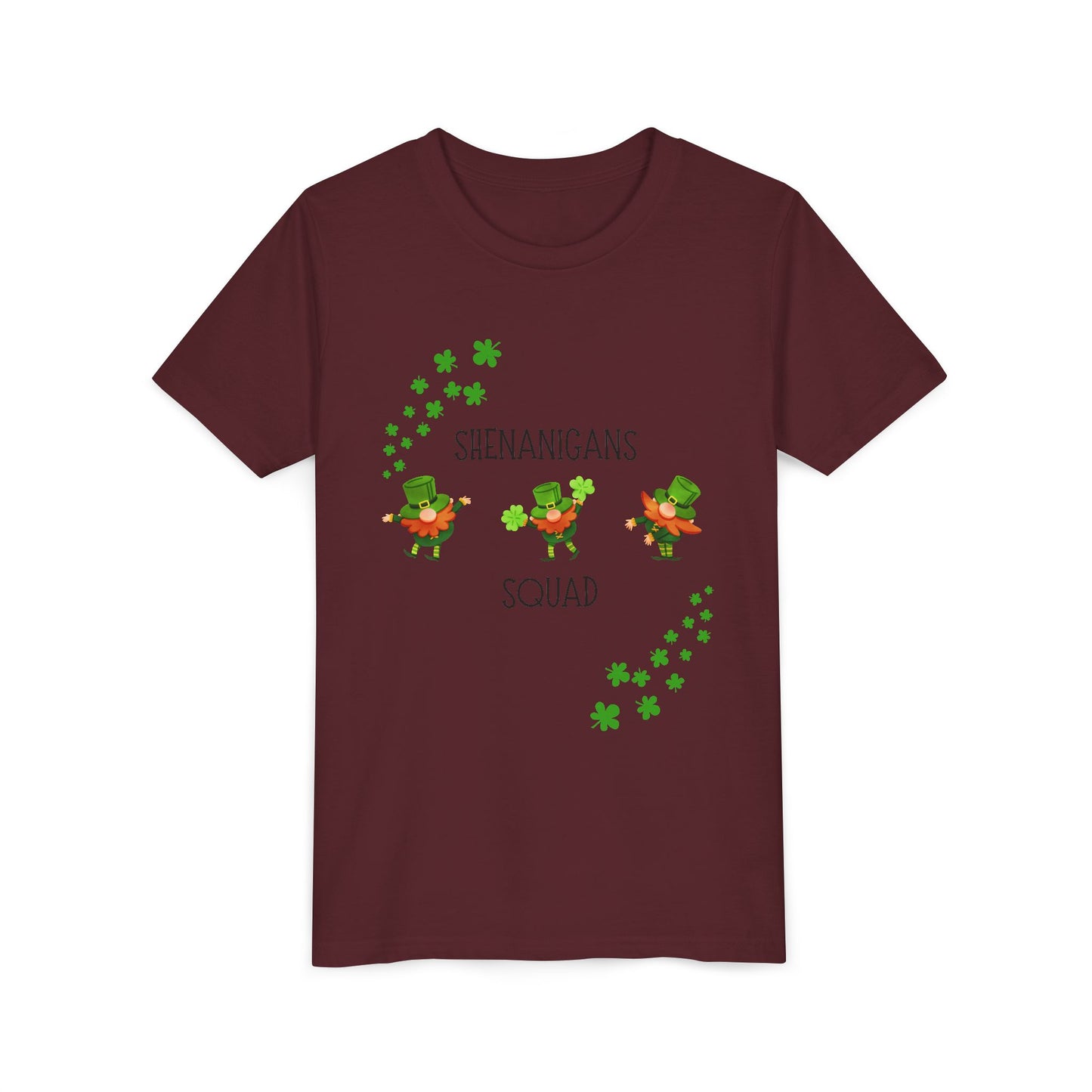 Shenanigans Squad Youth Tee | St. Patrick's Day Leprechaun Shamrock Shirt