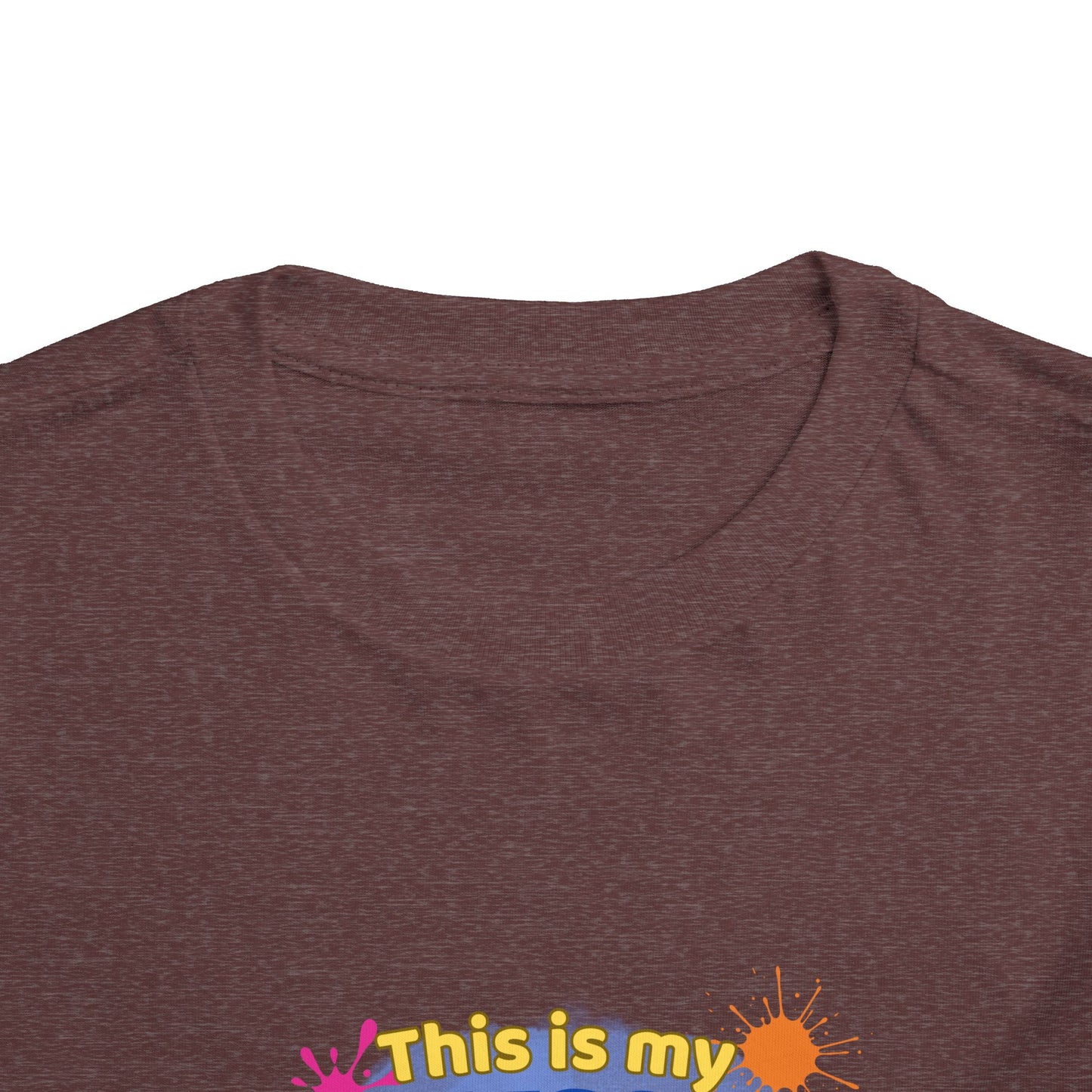 Messy Play Paint Splatter Toddler Tee | "This is my messy play shirt"
