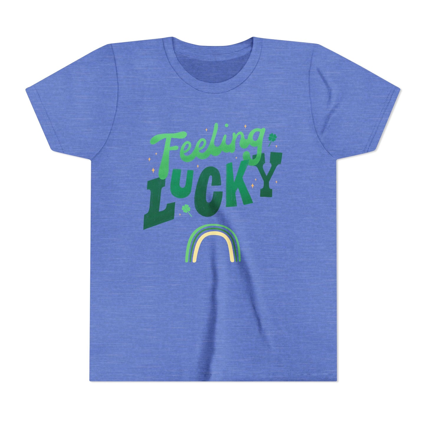 Feeling Lucky rainbow Youth Tee | St. Patrick's Day kids shirt