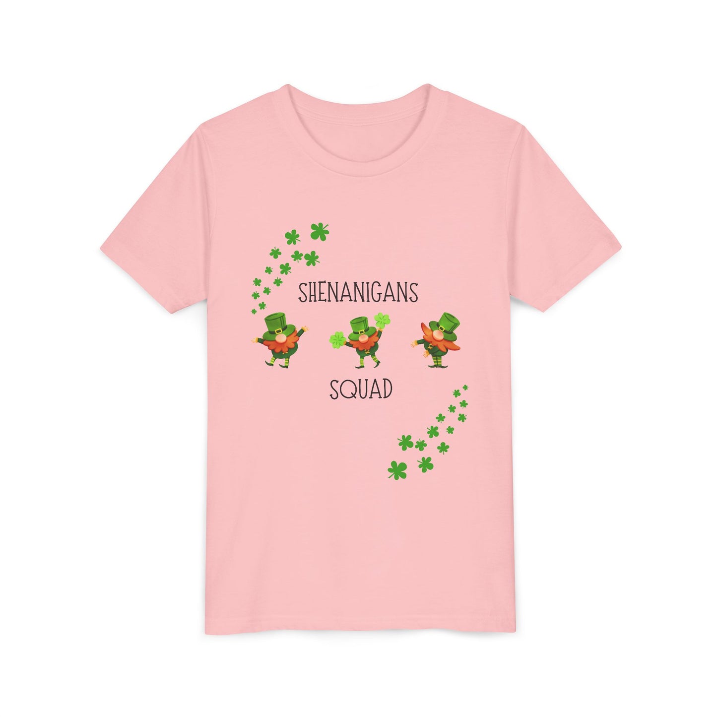 Shenanigans Squad Youth Tee | St. Patrick's Day Leprechaun Shamrock Shirt