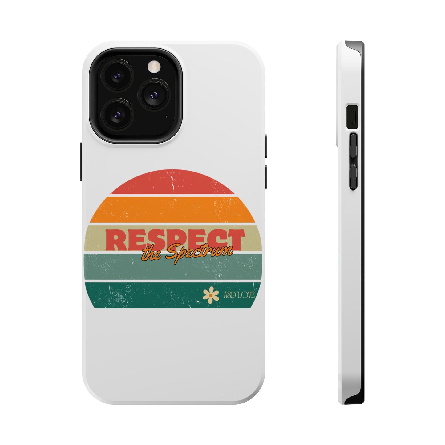 Vintage Rainbow: Respect the Spectrum - ASD Awareness Phone Case