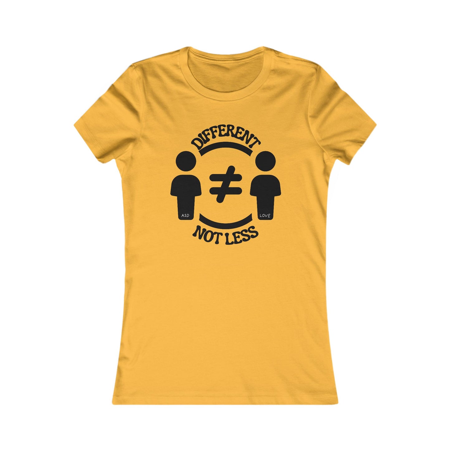 Different Not Less | Women's Favorite Tee | Autism Awareness | Diversity and Inclusivity