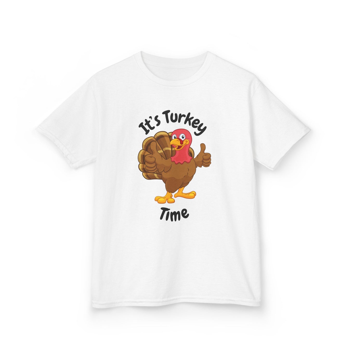 It's Turkey Time Kid Tee - Fun Thanksgiving Shirt for Boys and Girls