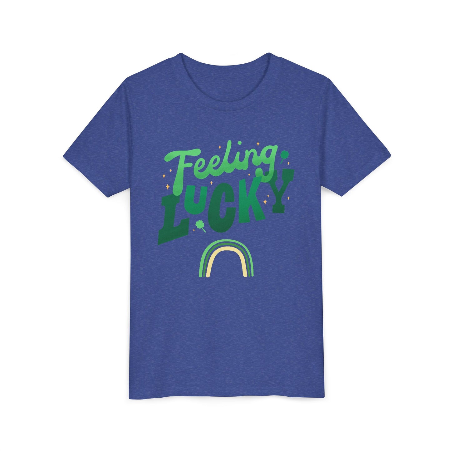 Feeling Lucky rainbow Youth Tee | St. Patrick's Day kids shirt