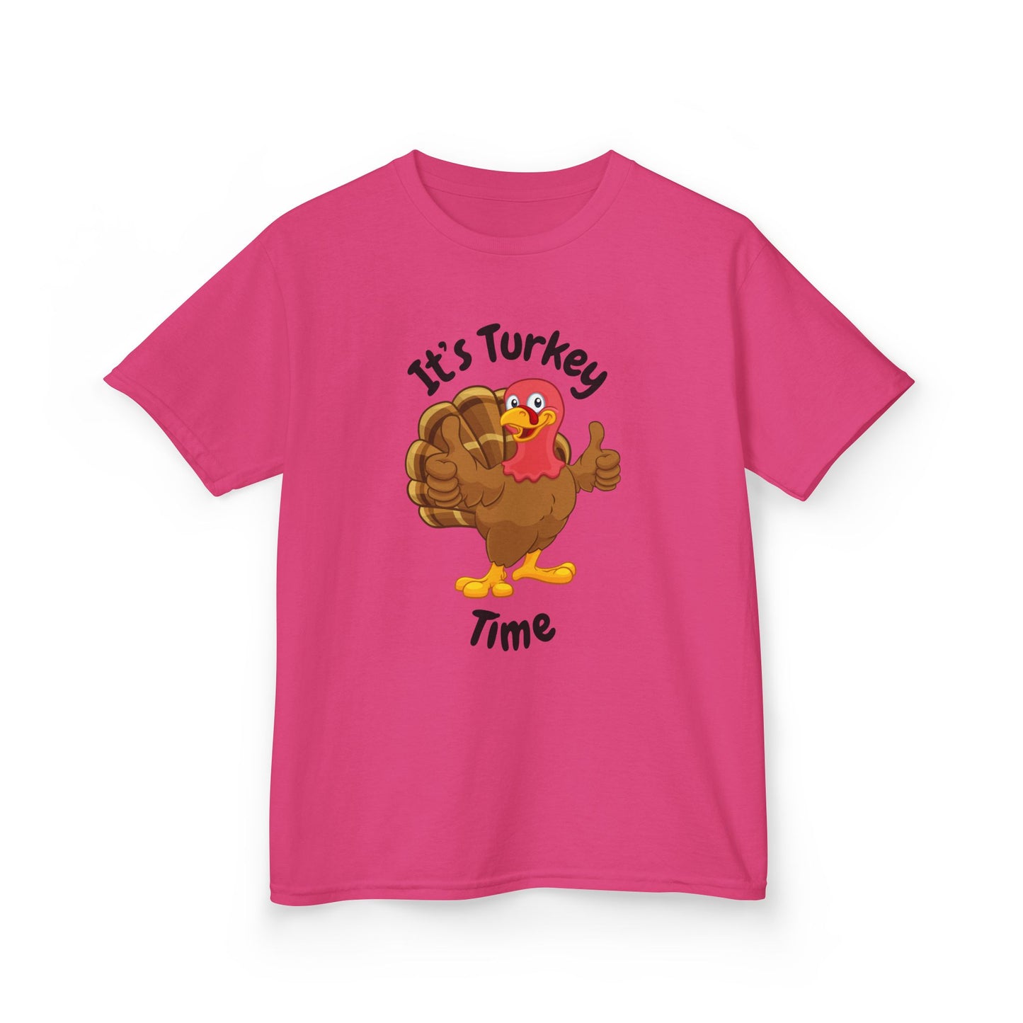 It's Turkey Time Kid Tee - Fun Thanksgiving Shirt for Boys and Girls