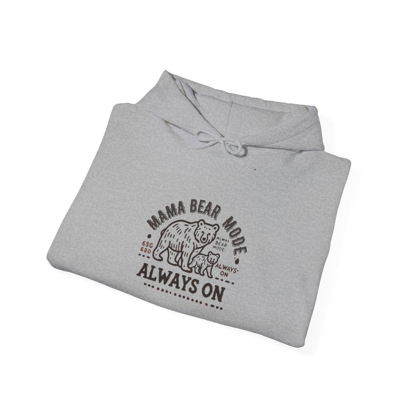 Vintage Mama Bear Mode - Always On Hoodie - Cute Gift for Moms, Perfect for Birthdays, Mother's Day, Relaxation, Everyday Wear