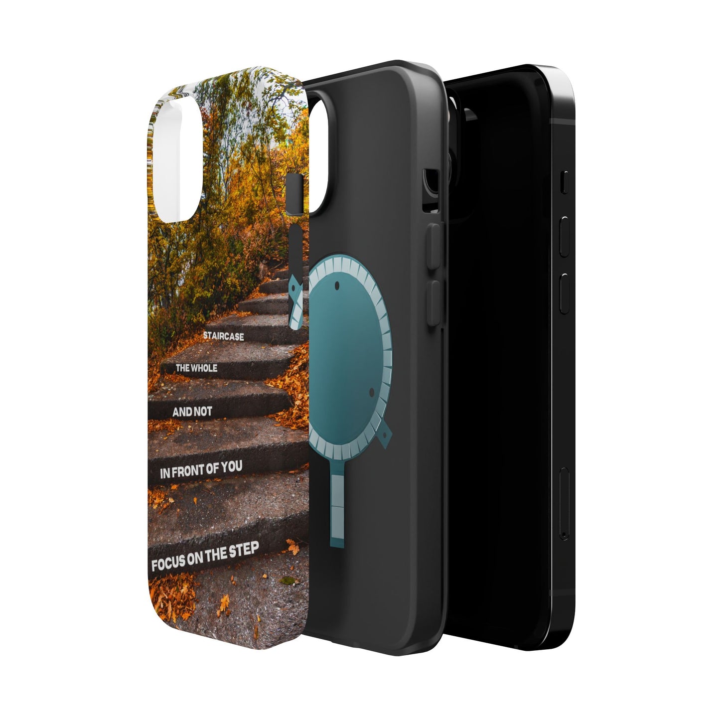 Autumn Steps: Focus on the Journey - Positive Reminder Phone Case