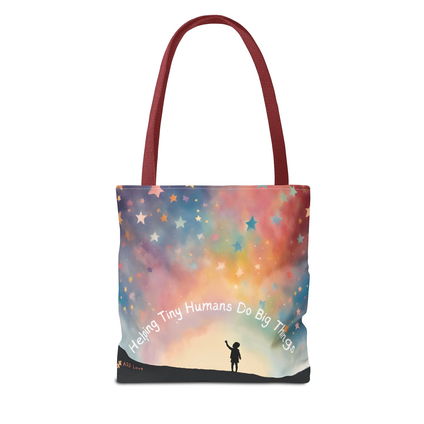 Helping Tiny Humans Do Big Things Tote - Inspiring Kids to Reach for the Stars