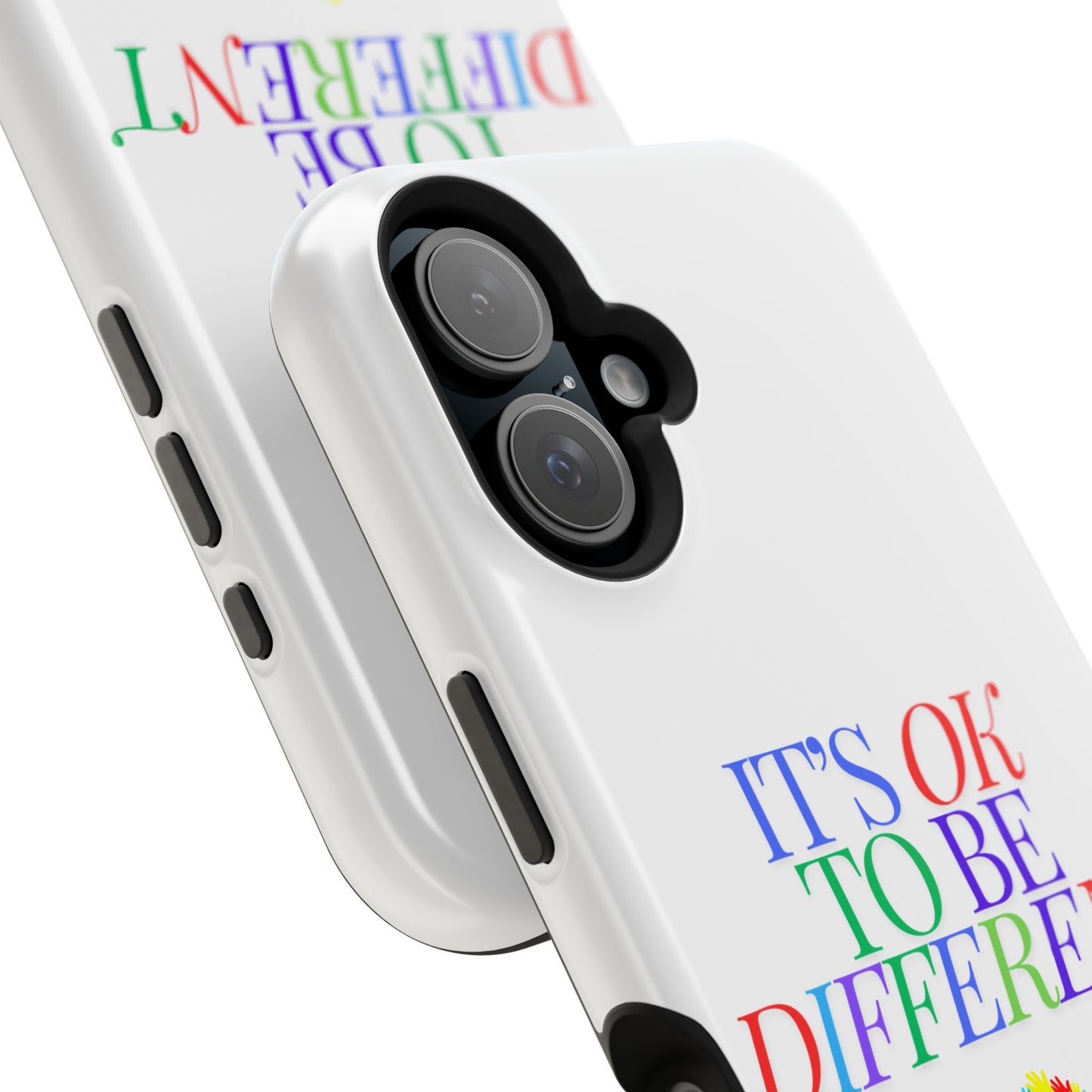 Autism Support Ribbon: It's Okay to Be Different - ASD Awareness Phone Case