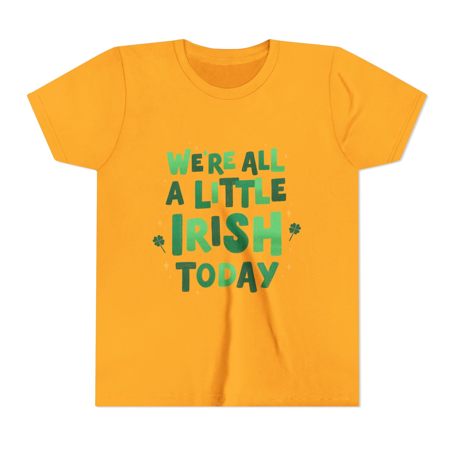 We are All A Little Irish Today Youth Tee | St. Patricks Day Shamrock Shirt