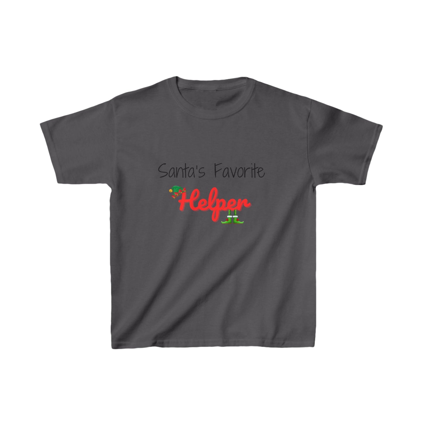 Santa's Favorite Helper Kids Tee - Cute Christmas Shirt for Boys and Girls