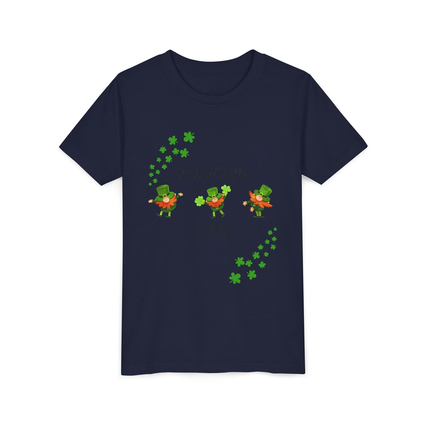 Shenanigans Squad Youth Tee | St. Patrick's Day Leprechaun Shamrock Shirt