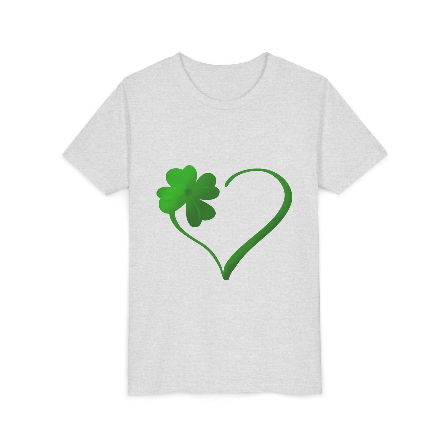 Shamrock Heart Youth Tee | St. Patrick's Day Clover Kids Shirt