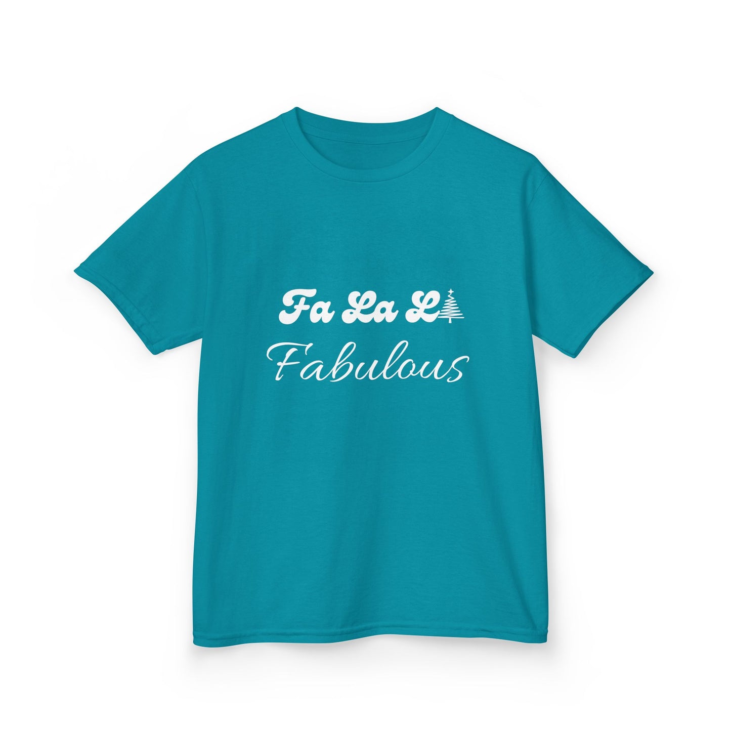 Fa La LA Fabulous Kids Tee - Fun Christmas Shirt for Boys and Girls