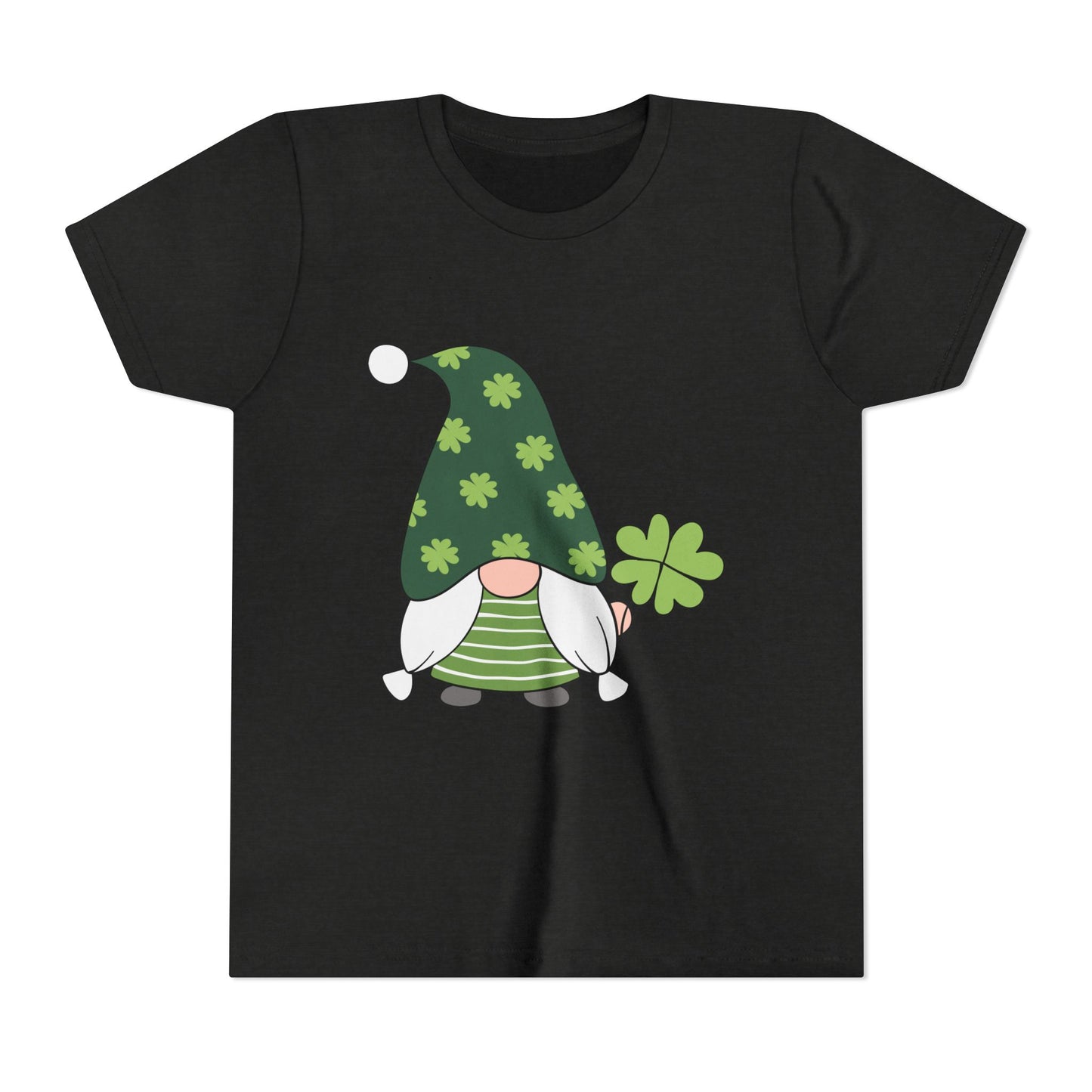Shamrock Gnome Youth Tee | St. Patrick's Day Clover Kids Shirt