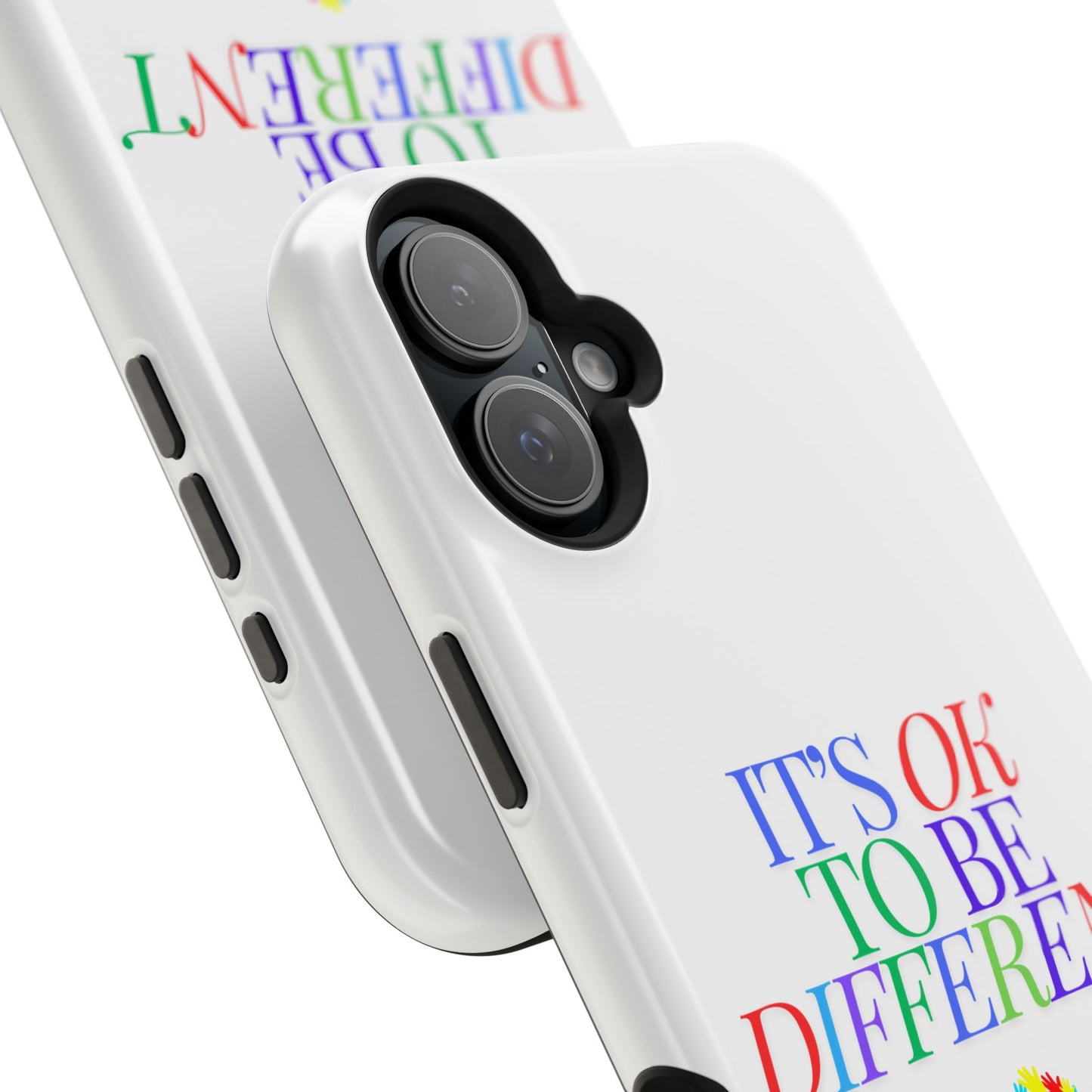 Autism Support Ribbon: It's Okay to Be Different - ASD Awareness Phone Case