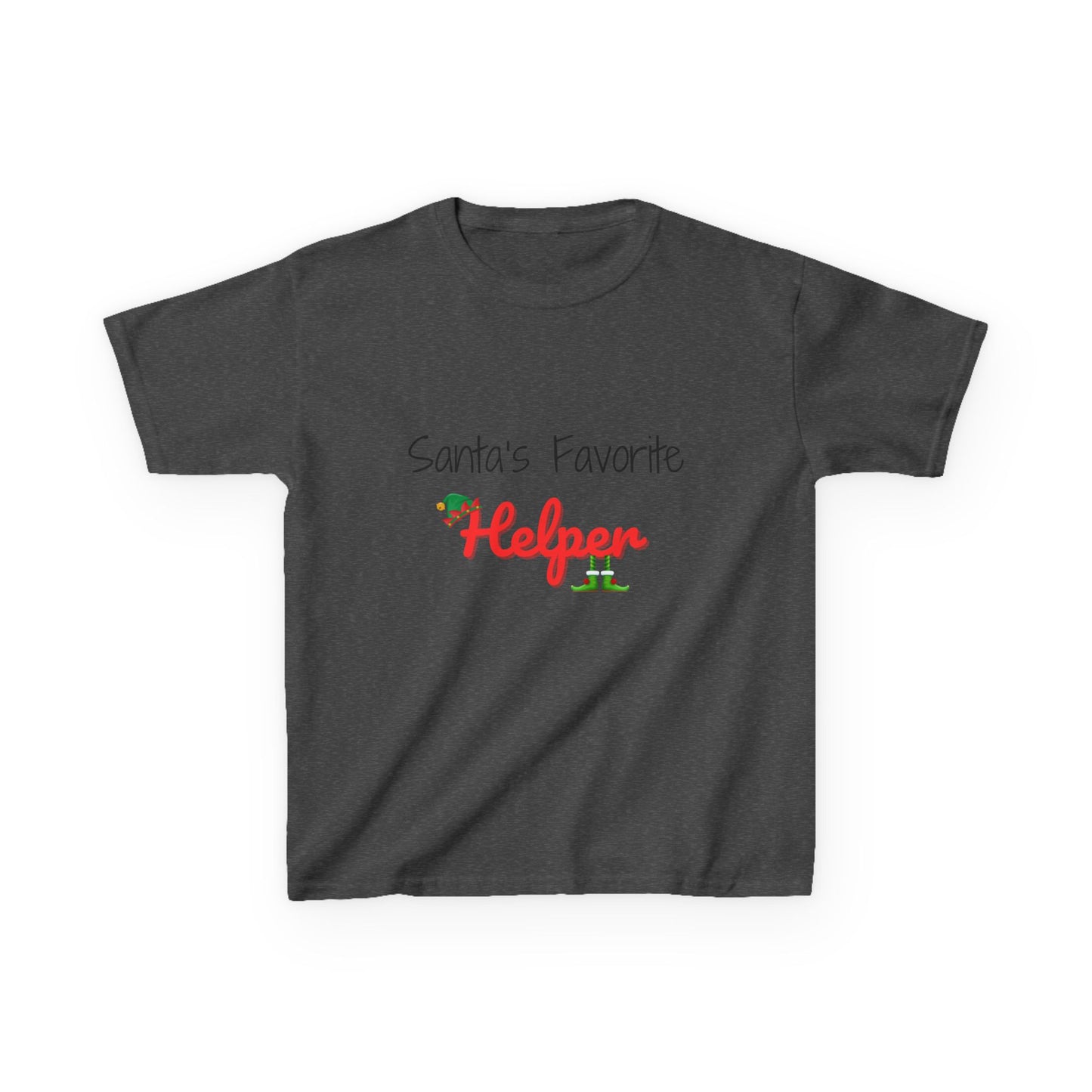 Santa's Favorite Helper Kids Tee - Cute Christmas Shirt for Boys and Girls