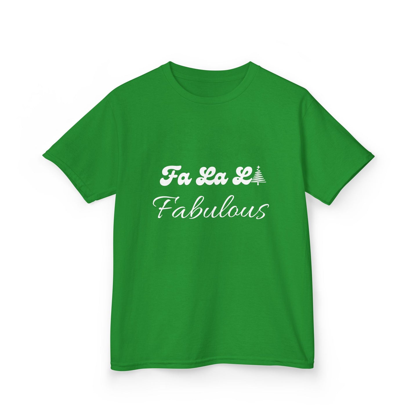 Fa La LA Fabulous Kids Tee - Fun Christmas Shirt for Boys and Girls