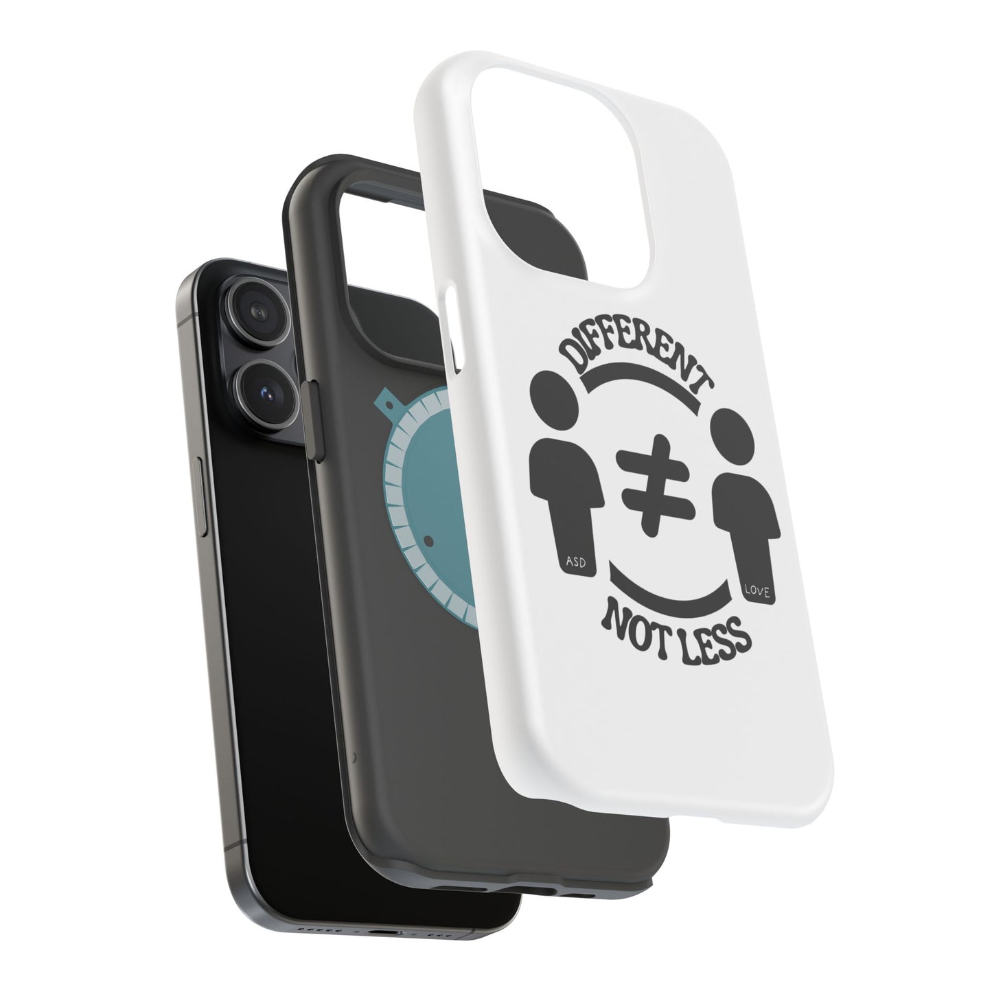 Silhouette Harmony: Different, Not Less - ASD Awareness Phone Case