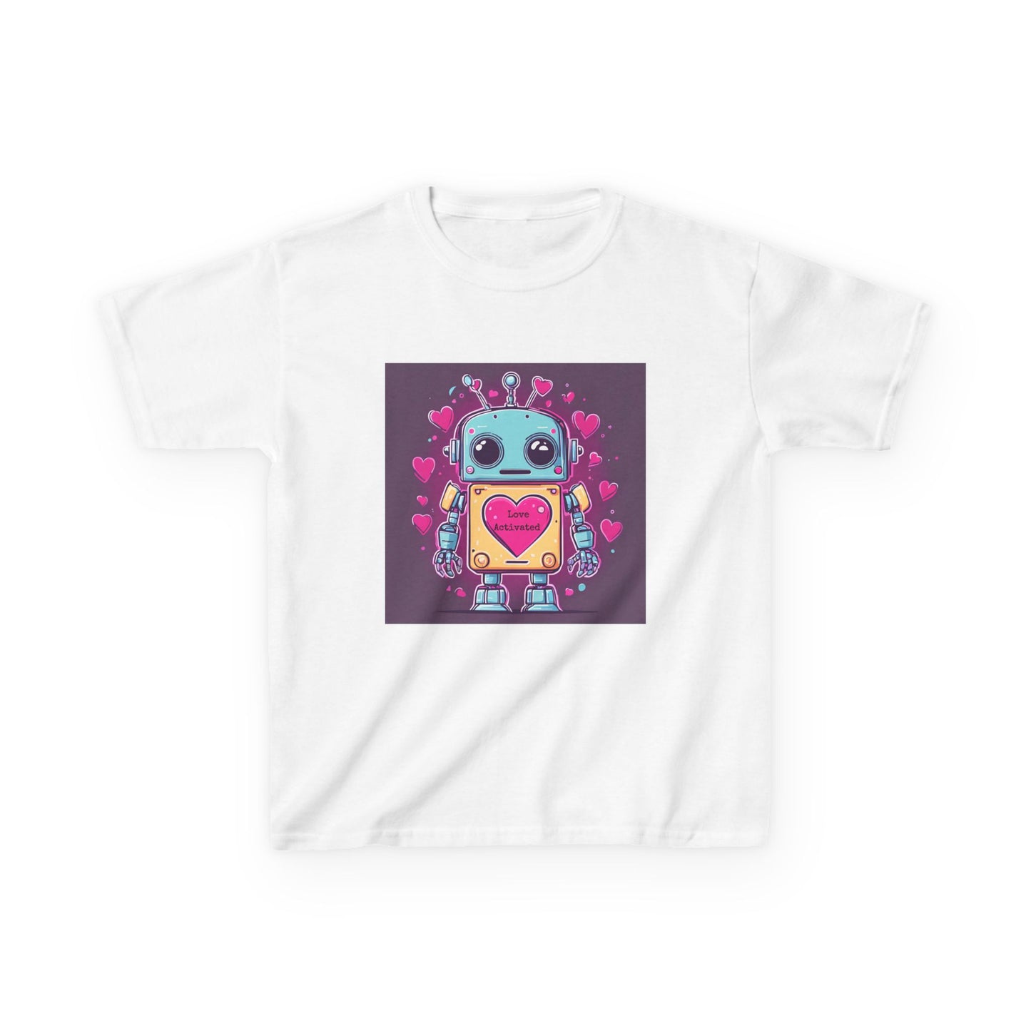 Love Activated - Robot Valentine's Kids' Tee